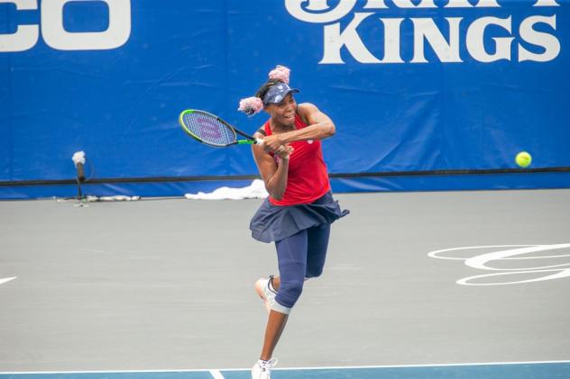 Venus Williams in action for the Washington Kastles
