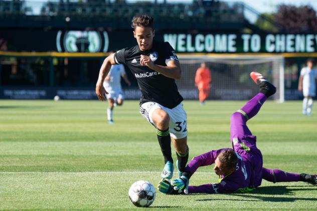 Alex Diaz of Tacoma Defiance vs. Portland Timbers 2