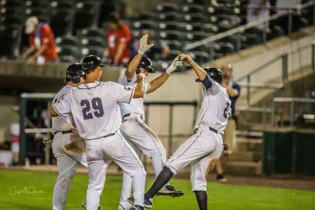 Somerset Patriots celebrate baseball's return