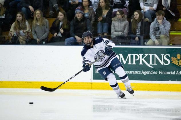 Forward Andrew Romano with SUNY Geneseo