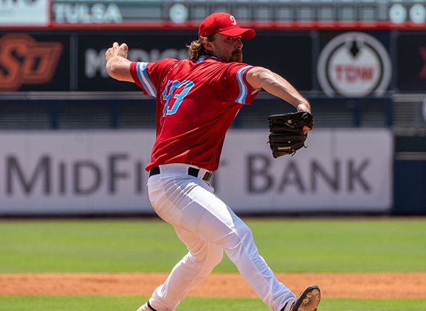 Colton Williams worked three perfect innings for the Tulsa Drillers