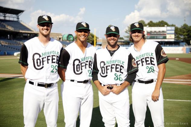 Norfolk Tides' Coffee uniforms