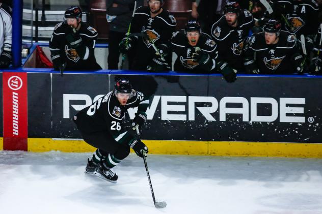 Utah Grizzlies forward Jack Jenkins