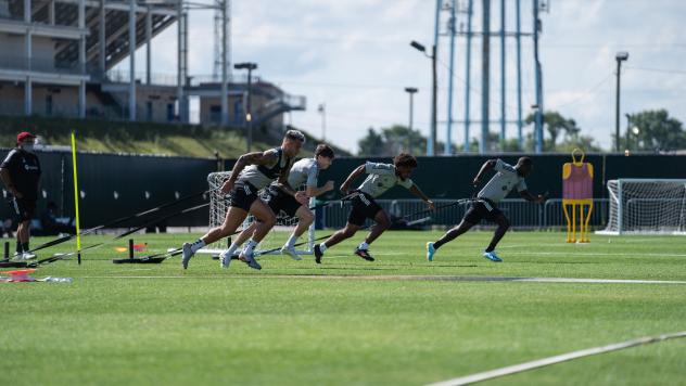 Chicago Fire FC in training at SeatGeek Stadium