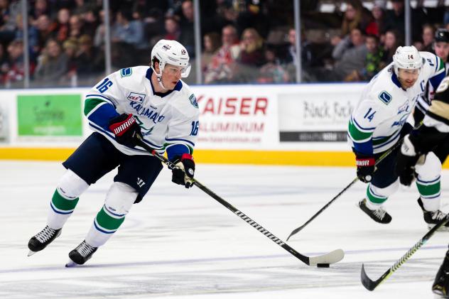 Forward Spencer Naas with the Kalamazoo Wings