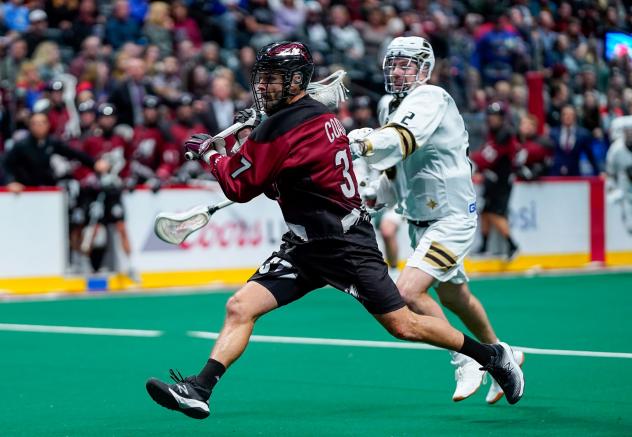 Defenseman Dan Coates with the Colorado Mammoth