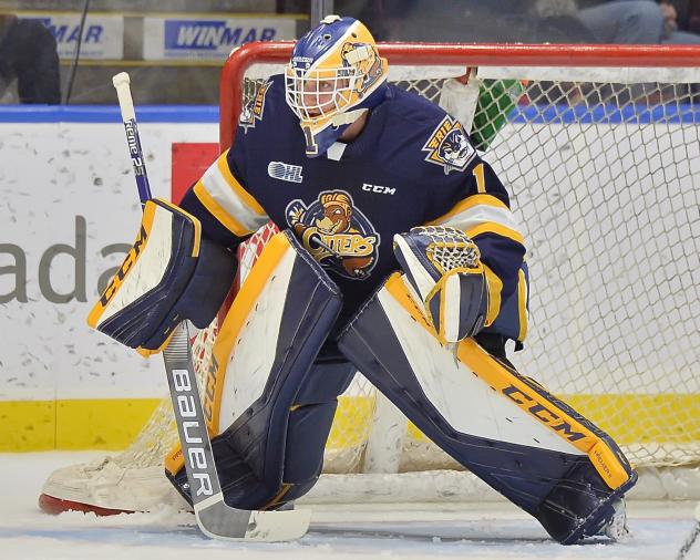 Goaltender Daniel Murphy with the Erie Otters