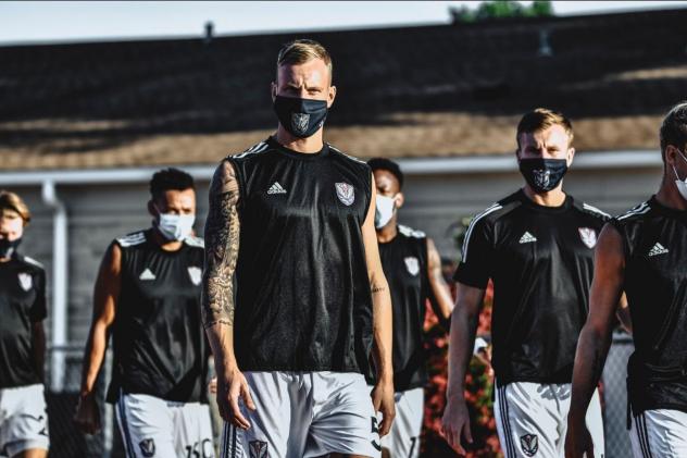 South Georgia Tormenta FC enter the pitch