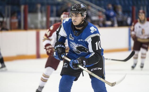 Saint John Sea Dogs left wing Charles Savoie vs. the Acadie-Bathurst Titan