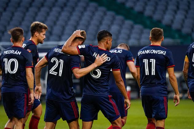 Chicago Fire FC celebrates Fabian Herbers' goal