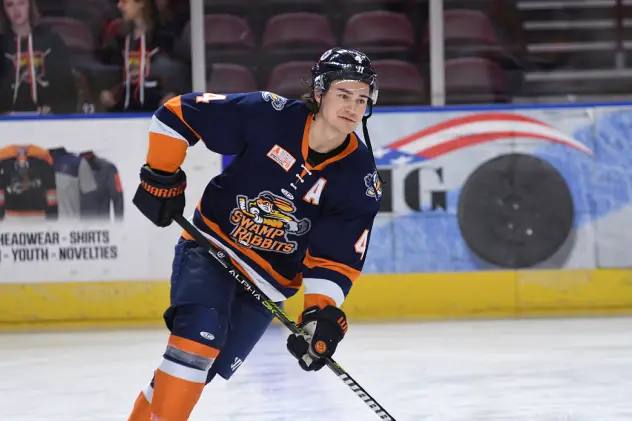 Chad Duchesne with the Greenville Swamp Rabbits