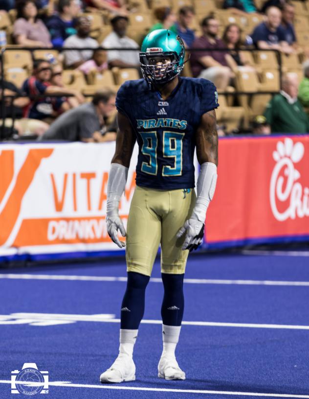 Massachusetts Pirates defensive lineman J.D. Griggs