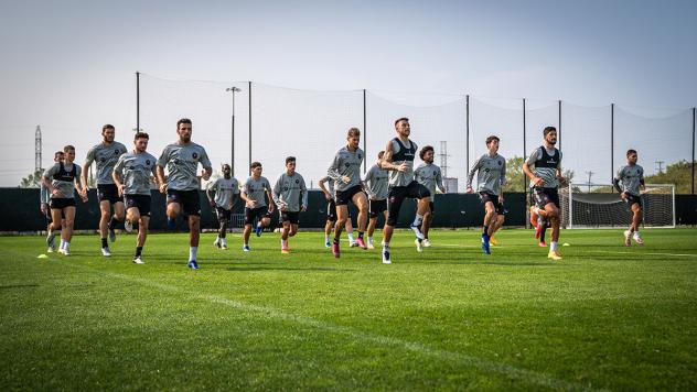 Chicago Fire FC in training
