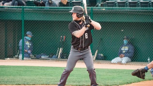 Milwaukee Milkmen outfielder Brett Vertigan at the plate