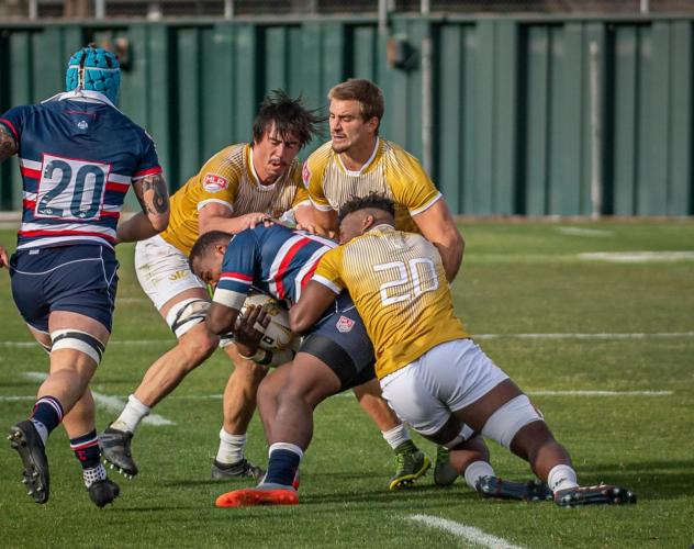 NOLA Gold's Malcolm May makes a tackle