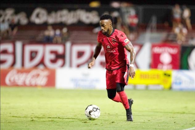 Phoenix Rising FC forward Junior Flemmings