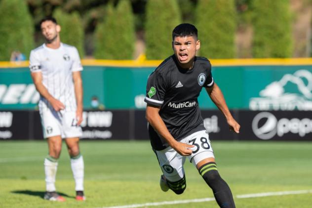 Azriel Gonzalez of Tacoma Defiance against Portland Timbers 2