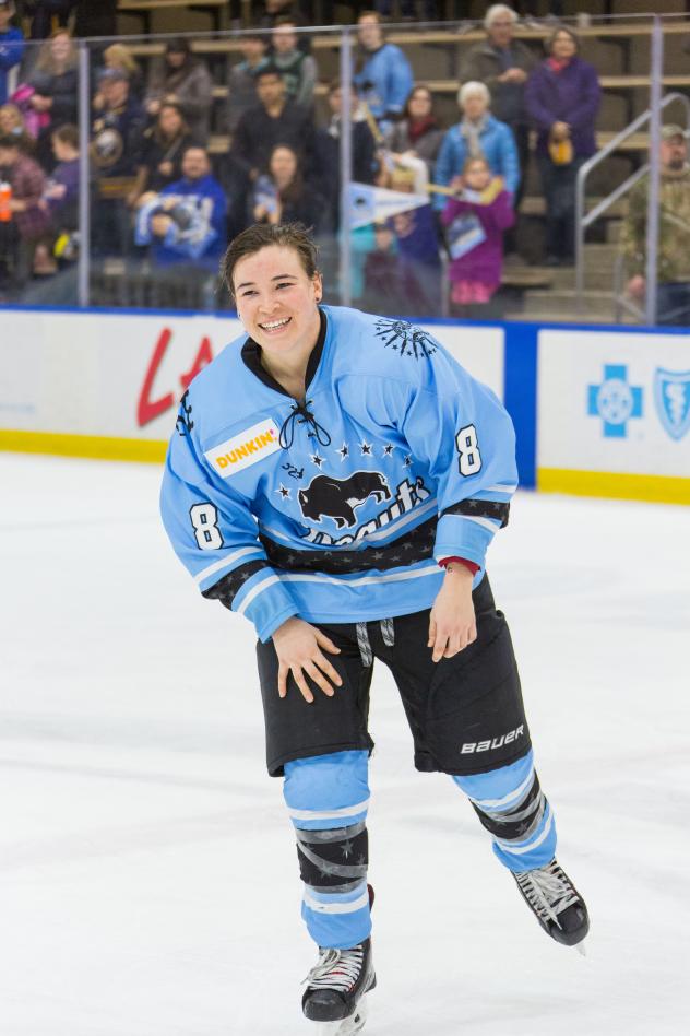 All-Star Kelly Babstock with the Buffalo Beauts