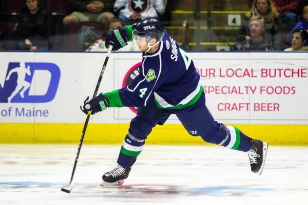 Maine Mariners defenseman Scott Savage