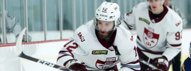 Forward Stephen Johnson with St. Mary's University