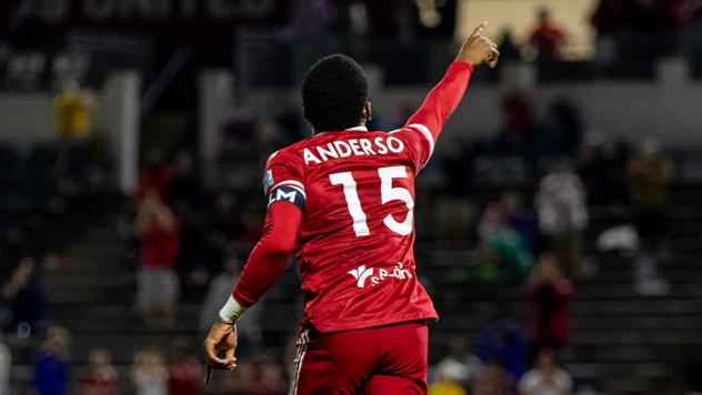 Oalex Anderson of the Richmond Kickers