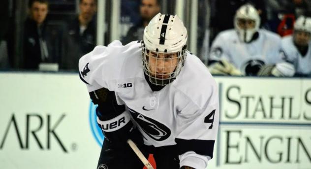 Defenseman Kris Myllari with Penn State