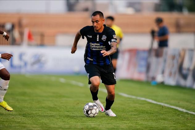 Colorado Springs Switchbacks FC midfielder Aidan Daniels