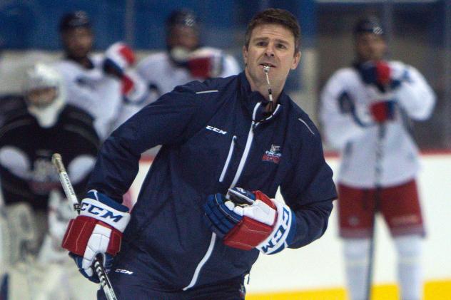 Keith McCambridge in the AHL with the Hartford Wolf Pack