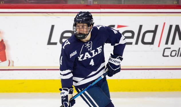 Defenseman Matt Foley with Yale