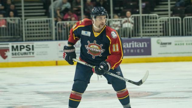 Jordan Ernst with the Peoria Riverman