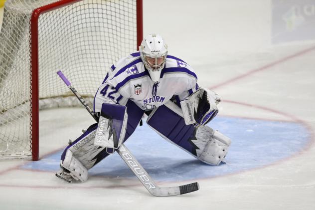 Tri-City Storm goaltender Todd Scott