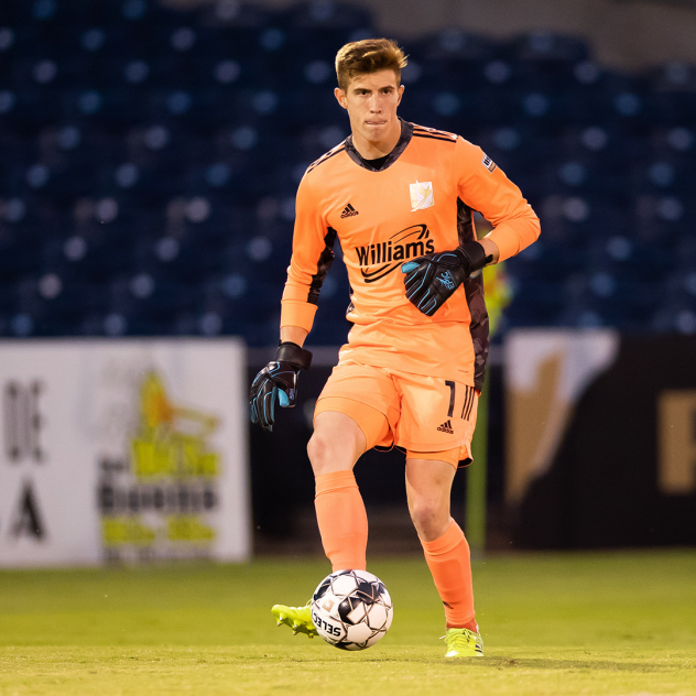 FC Tulsa goalkeeper goalkeeper Sean Lewis