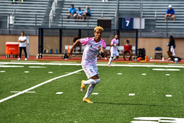 Forward Madison FC striker Noah Fuson