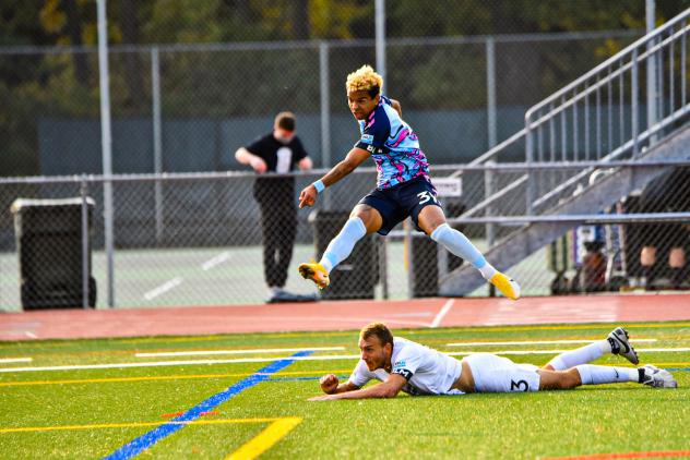 Forward Madison FC striker Noah Fuson