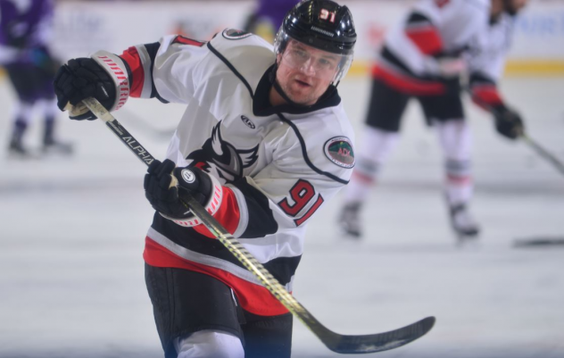 Forward Mike Szmatula with the Adirondack Thunder