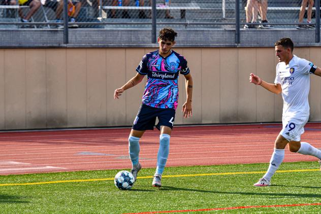 Forward Madison FC defender Gustavo Fernandes