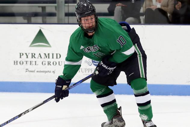Forward Jason Kalinowski with Endicott College