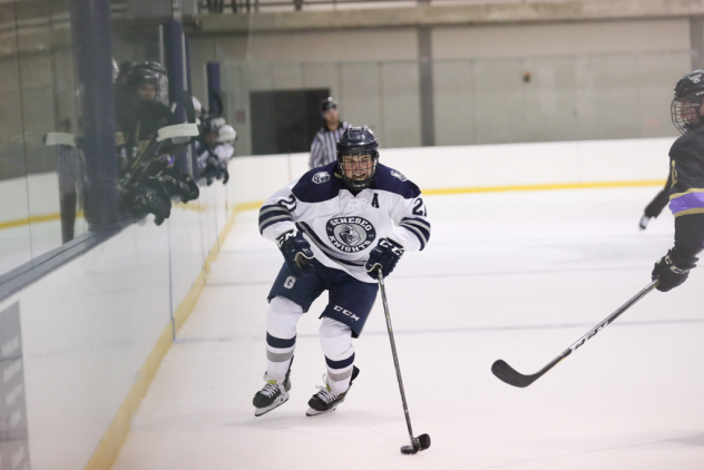Forward Andrew Romano with SUNY Geneseo