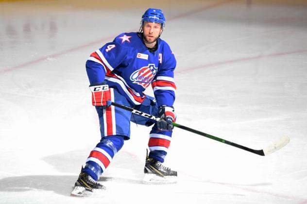 Nathan Paetsch with the Rochester Americans