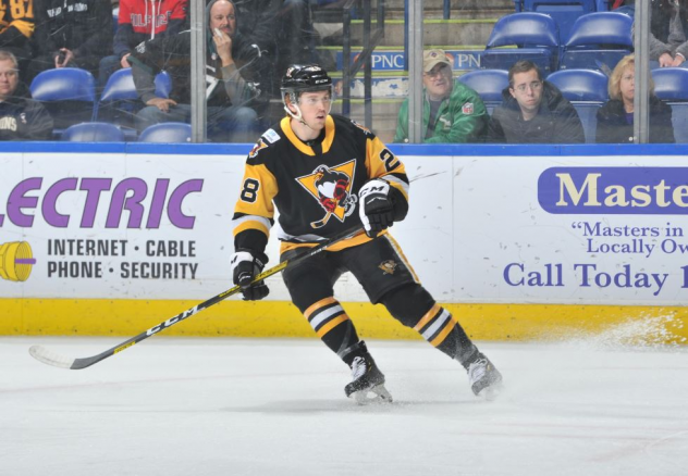 Forward Christopher Brown with the Wilkes-Barre/Scranton Penguins