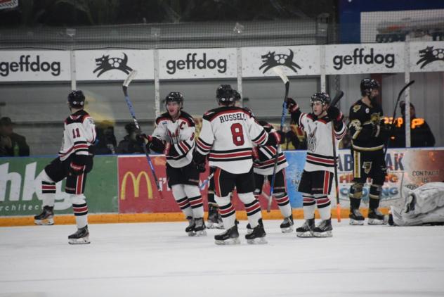 Aberdeen Wings celebrate a goal