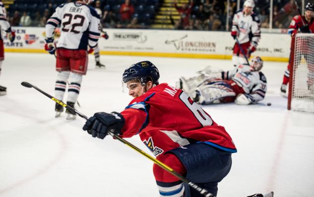 Forward Danick Martel with the Springfield Thunderbirds