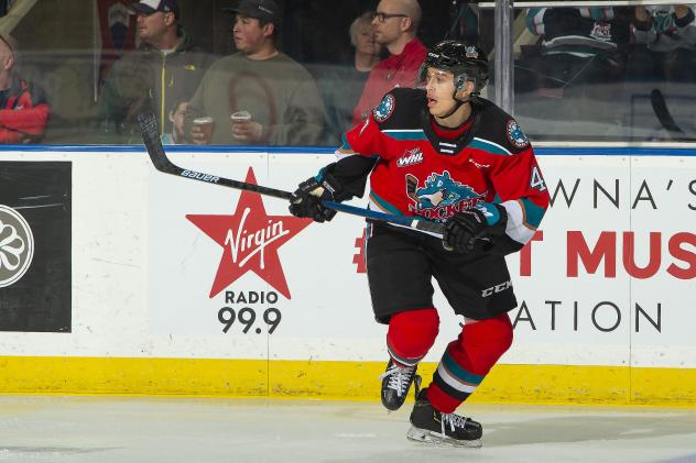 Kelowna Rockets defenceman Devin Steffler