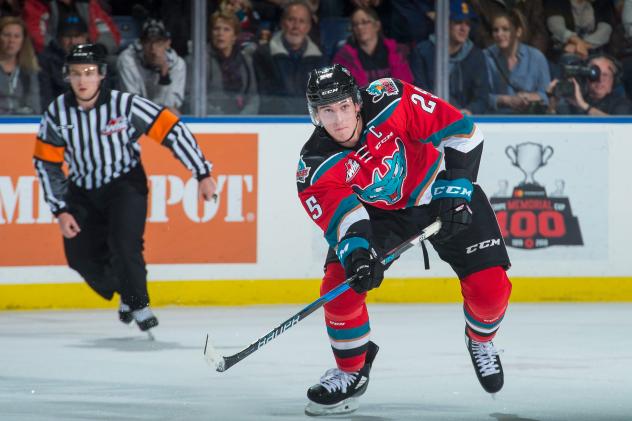 Cal Foote with the Kelowna Rockets