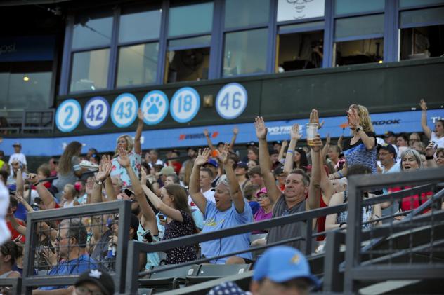 Fans enjoy a game at Pelicans Ballpark, home of the Myrtle Beach Pelicans