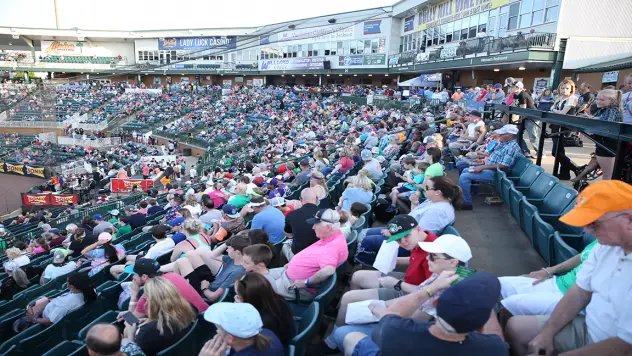 Fans enjoy a game at The Ballpark at Jackson, home of the Jackson Generals