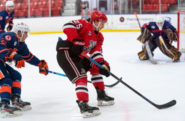 New Jersey Titans defenseman Caleb Price vs. the Northeast Generals