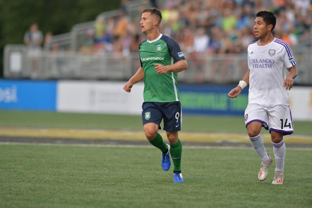 Forward Jake Keegan with Greenville Triumph SC