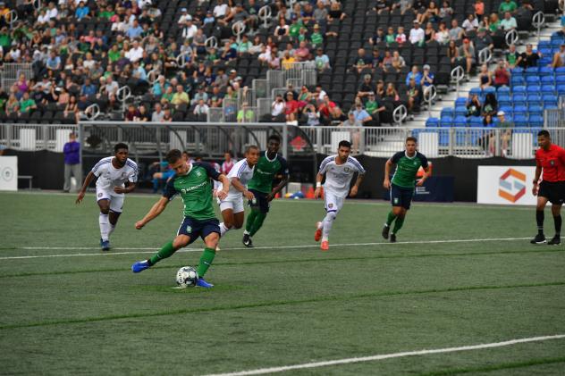 Forward Jake Keegan with Greenville Triumph SC