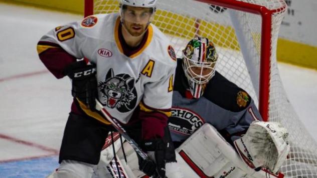 Rockford IceHogs battle the Chicago Wolves